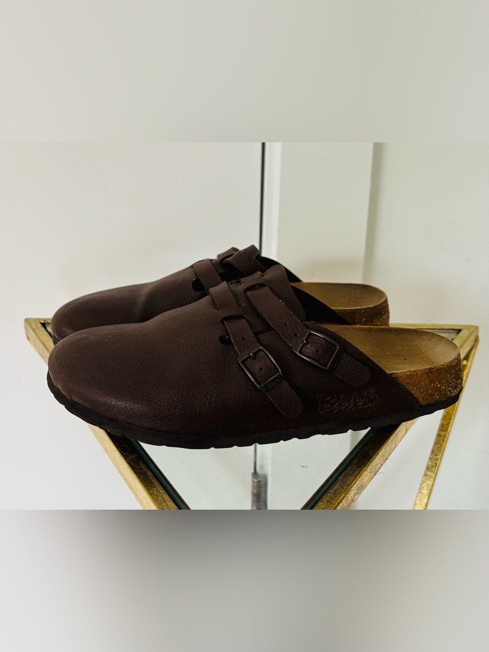 Birkenstock Birki's Shoes Sandals Slip Ons Brown EU 39 US L8 M6 Germany